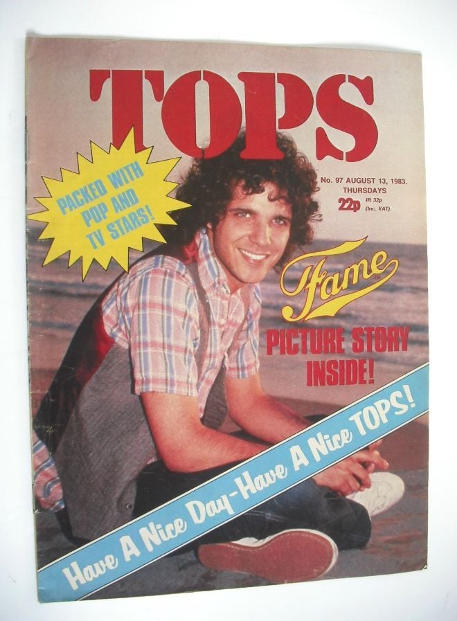 TV Tops magazine - 13 August 1983 - Lee Curreri cover (No. 97)