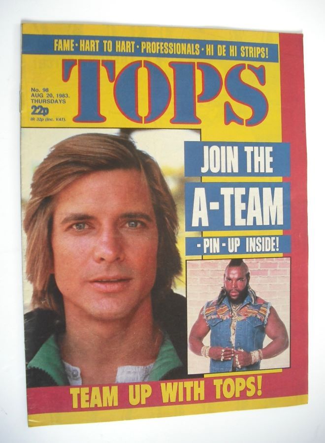 TV Tops magazine - 20 August 1983 - The A-Team cover (No. 98)