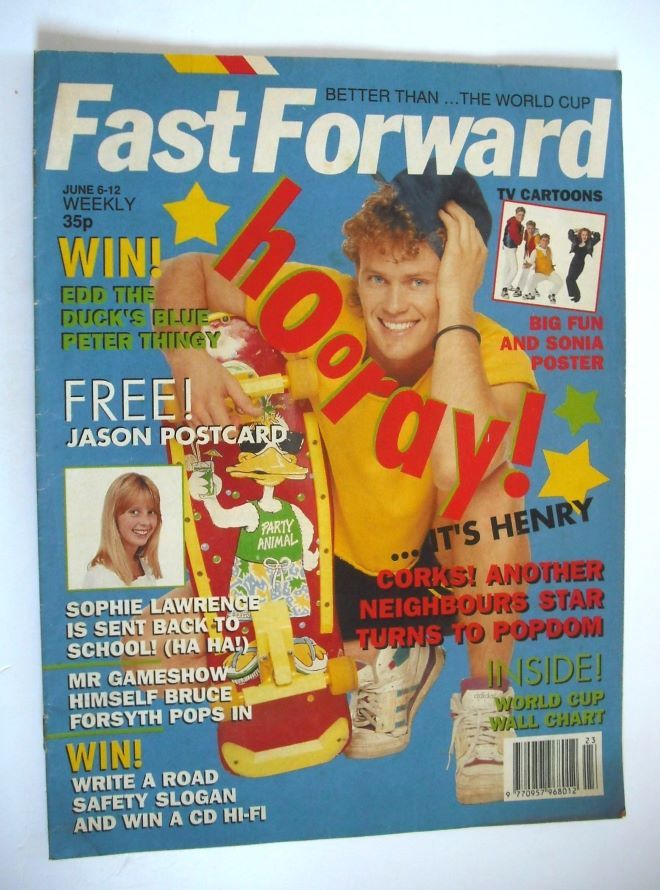Fast Forward magazine - Craig McLachlan cover (6-12 June 1990)