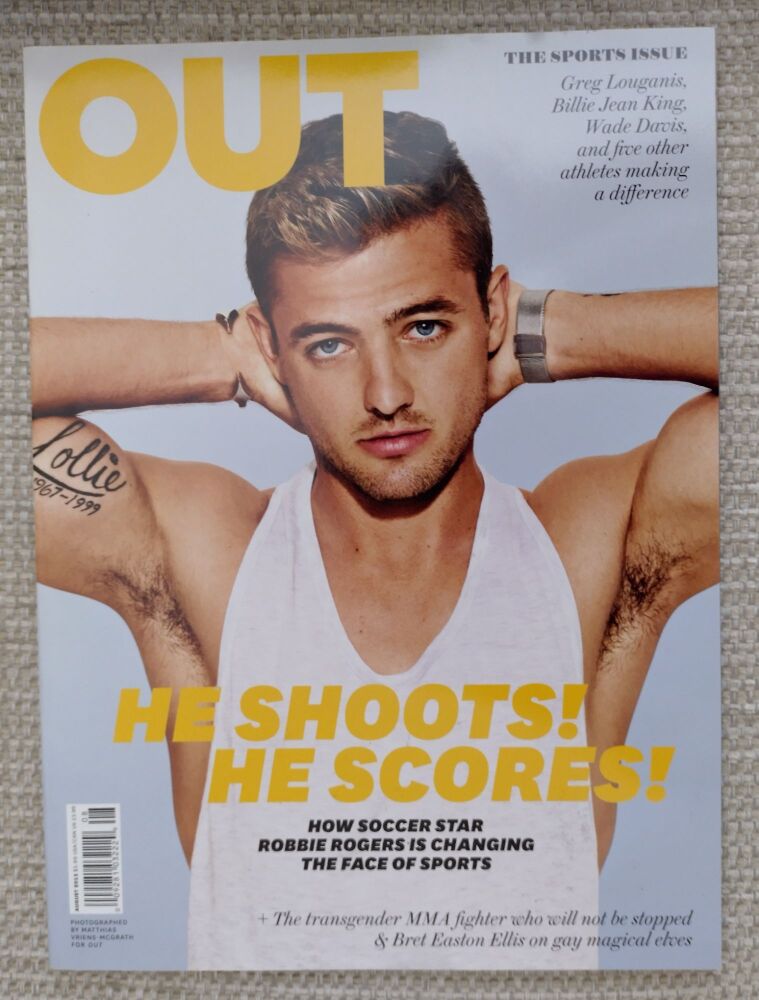 Out magazine - Robbie Rogers cover (August 2013)