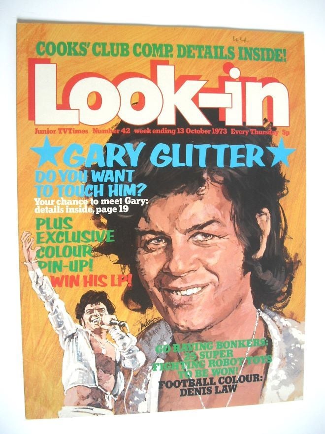 Look In magazine - Gary Glitter cover (13 October 1973)