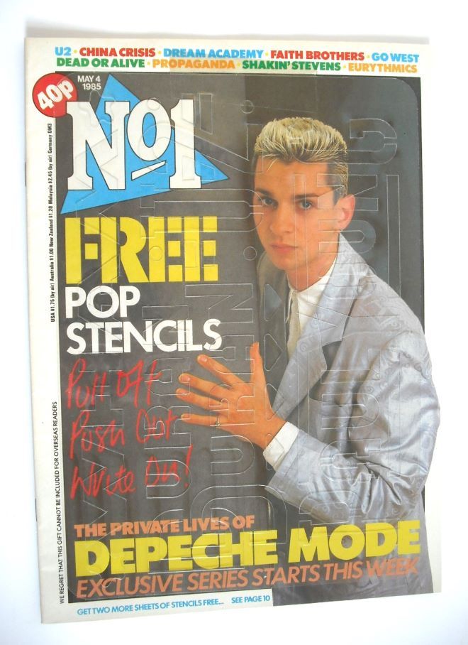 No 1 magazine - Dave Gahan cover (4 May 1985)