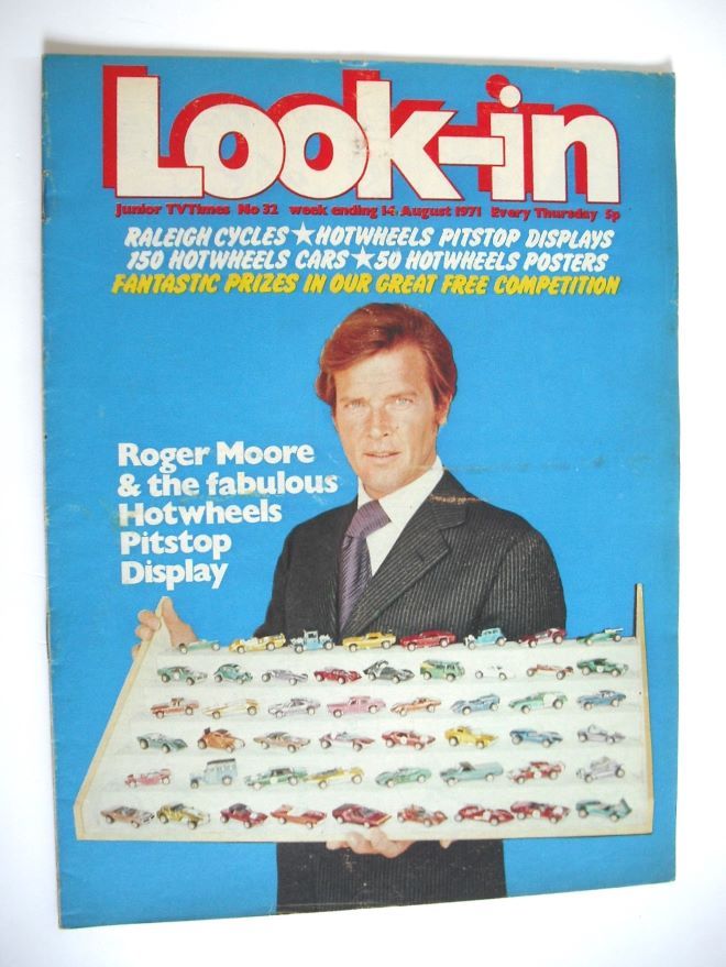 Look In magazine - Roger Moore cover (14 August 1971)