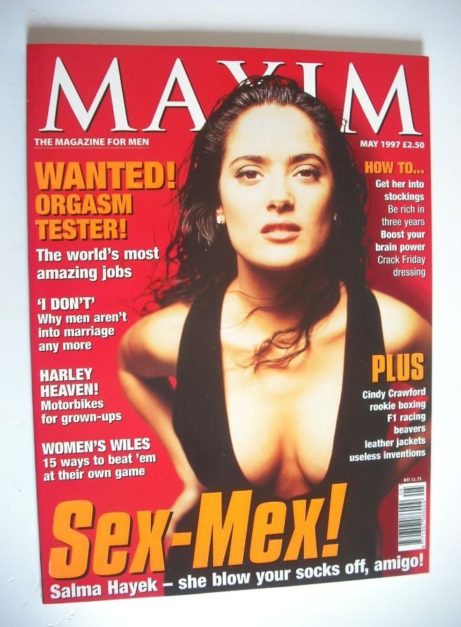 MAXIM magazine - Salma Hayek cover (May 1997)