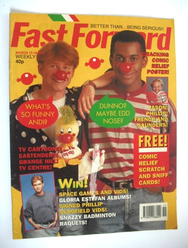 Fast Forward magazine - Simon Parkin and Andi Peters cover (13-19 March 1991)