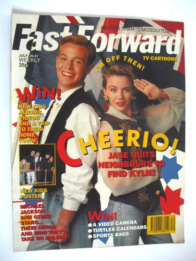 Fast Forward magazine - Jason Donovan and Kylie Minogue cover (25-31 July 1990)