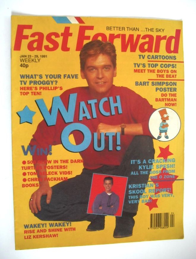 Fast Forward magazine - Phillip Schofield cover (23-29 January 1991)
