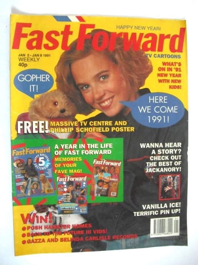 Fast Forward magazine - Gordon The Gopher cover (2-8 January 1991)