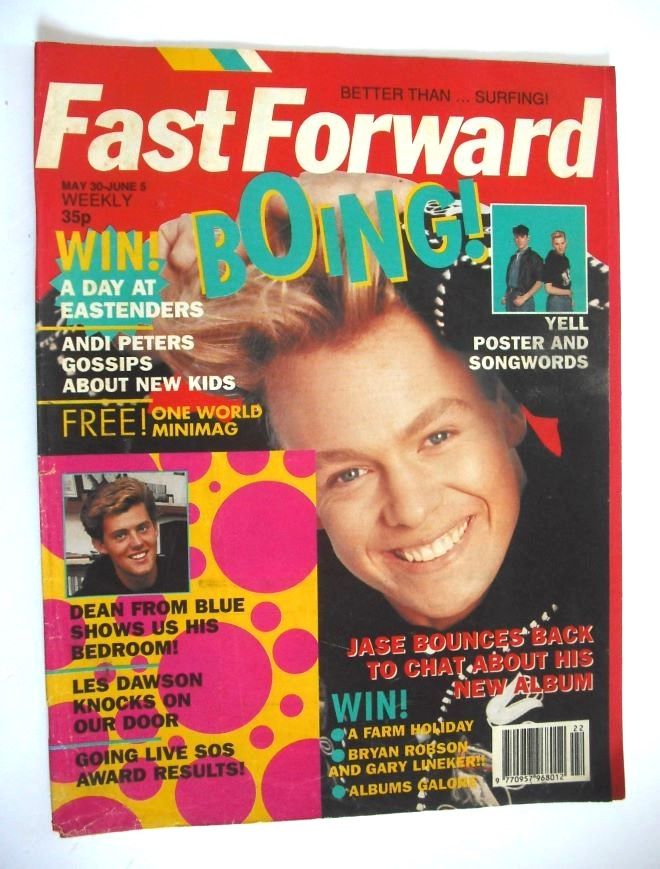 Fast Forward magazine - Jason Donovan cover (30 May - 5 June 1990)