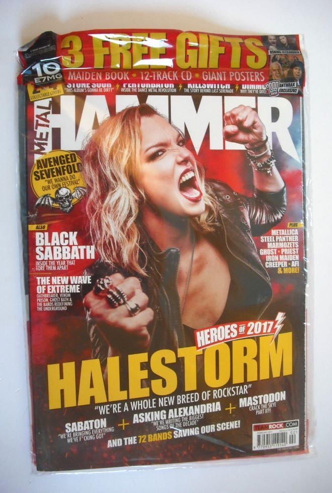 Metal Hammer magazine - Halestorm cover (February 2017)