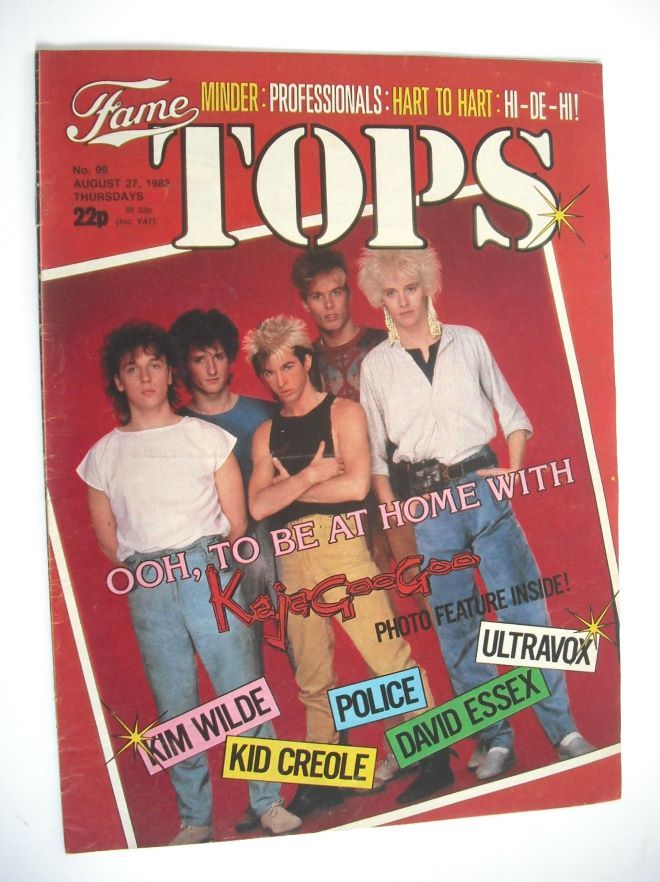 TV Tops magazine - 27 August 1983 - Kajagoogoo cover (No. 99)