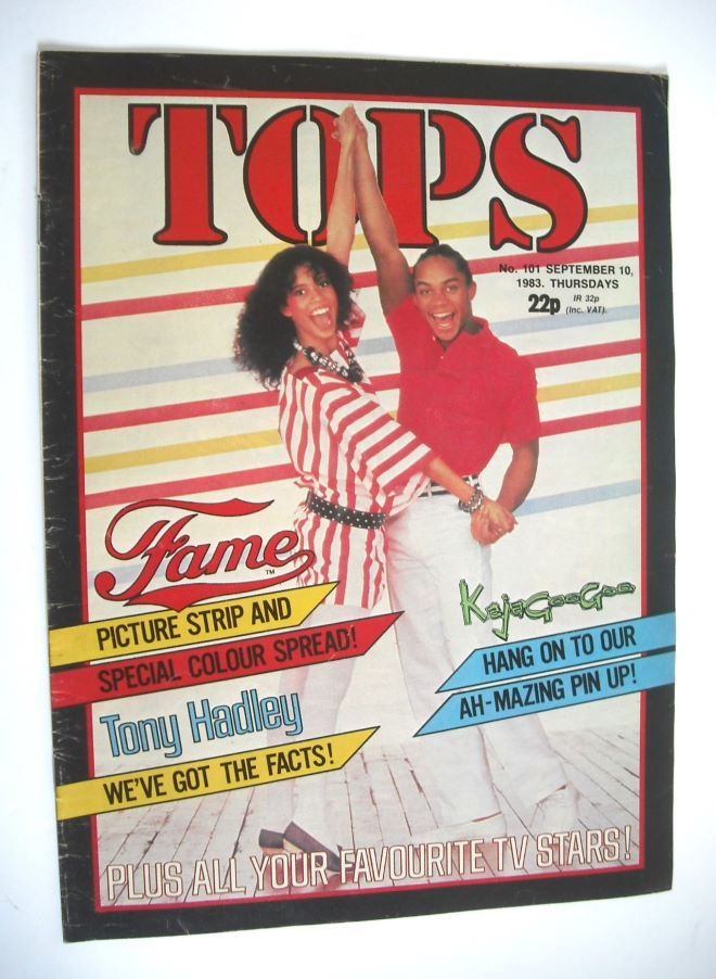 TV Tops magazine - 10 September 1983 - Fame cover (No. 101)