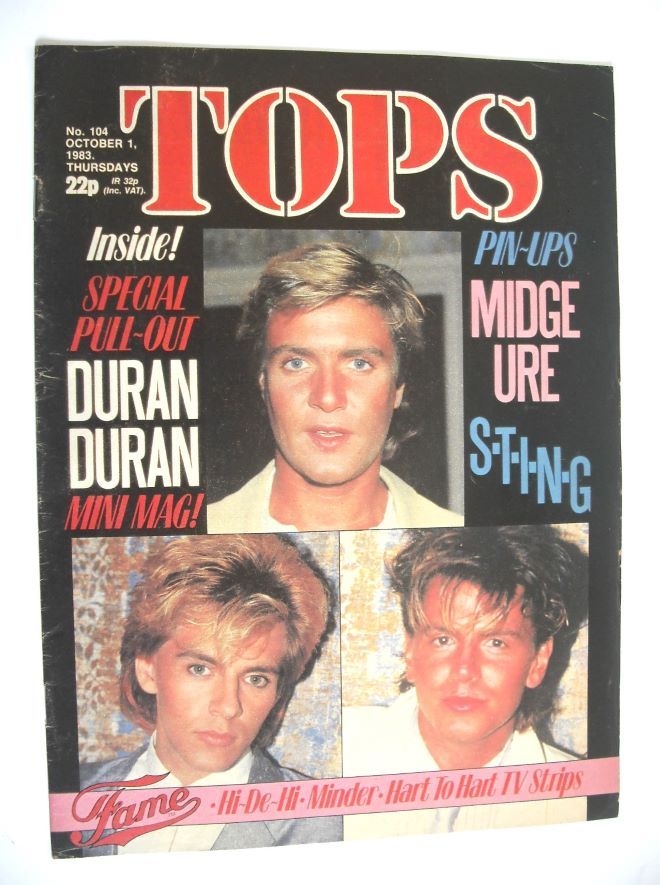 TV Tops magazine - 1 October 1983 - Duran Duran cover (No. 104)