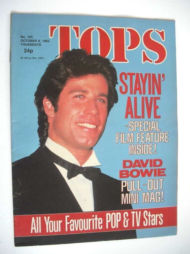TV Tops magazine - 8 October 1983 - John Travolta cover (No. 105)