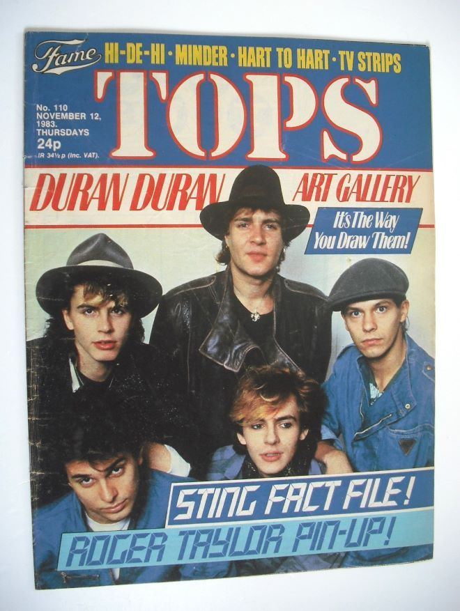TV Tops magazine - 12 November 1983 - Duran Duran cover (No. 110)