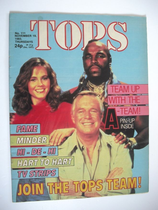 TV Tops magazine - 19 November 1983 - The A-Team cover (No. 111)