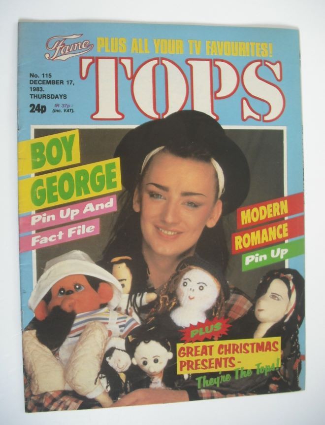 TV Tops magazine - 17 December 1983 - Boy George cover (No. 115)