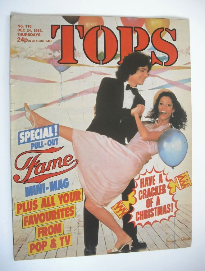 TV Tops magazine - 24 December 1983 - Fame cover (No. 116)