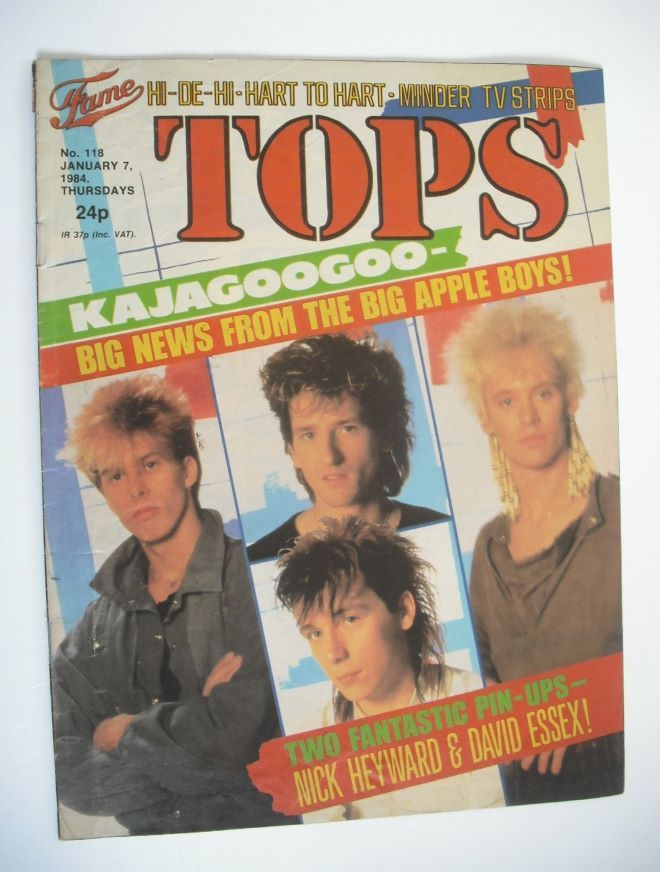 TV Tops magazine - 7 January 1984 - Kajagoogoo cover (No. 118)