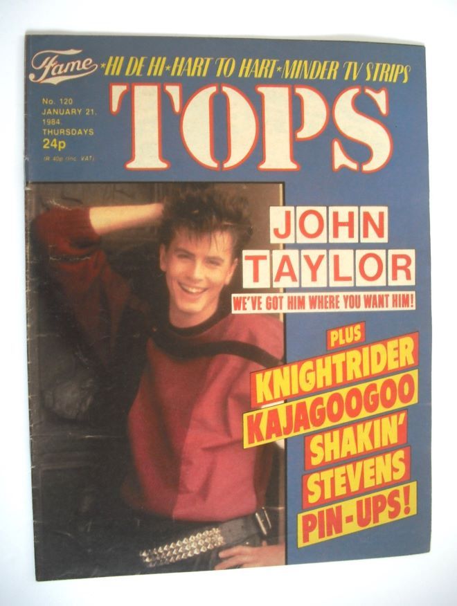 TV Tops magazine - 21 January 1984 - John Taylor cover (No. 120)