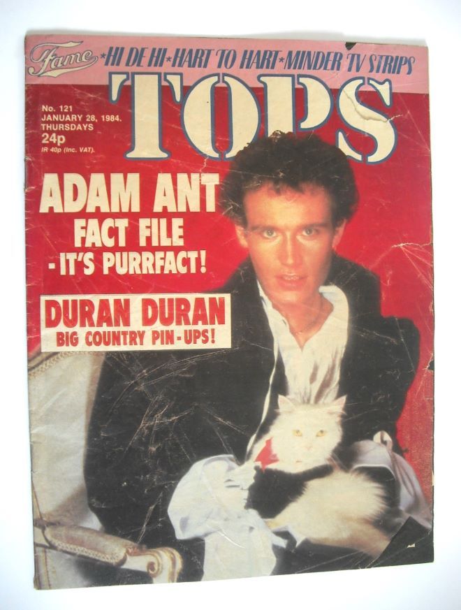 TV Tops magazine - 28 January 1984 - Adam Ant cover (No. 121)