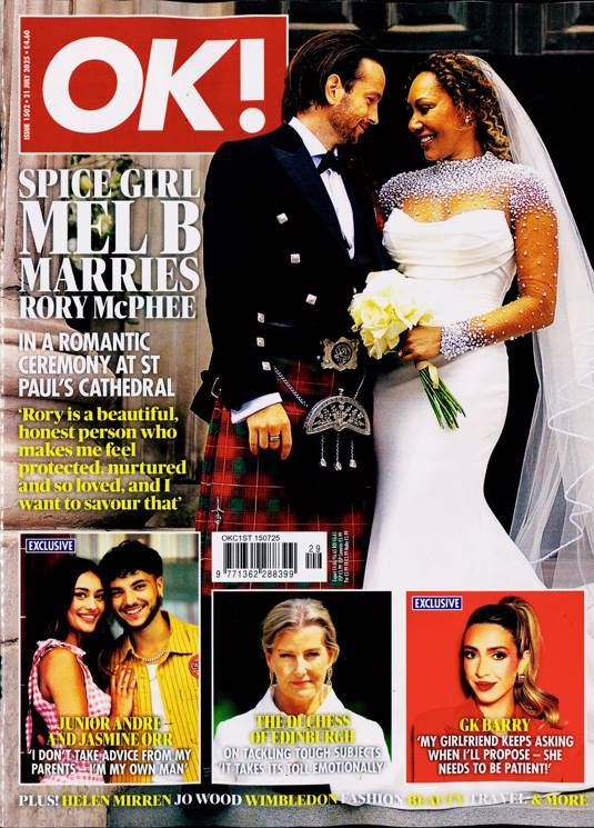 OK! magazine - Mel B and Rory McPhee cover (21 July 2025 - Issue 1502)