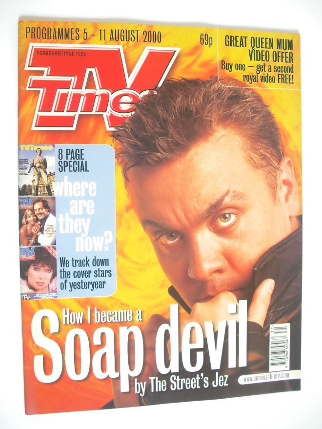 <!--2000-08-05-->TV Times magazine - Lee Boardman cover (5-11 August 2000)