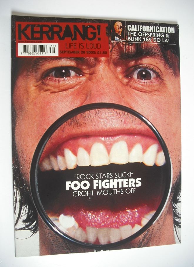 <!--2002-09-28-->Kerrang magazine - Dave Grohl cover (28 September 2002 - I