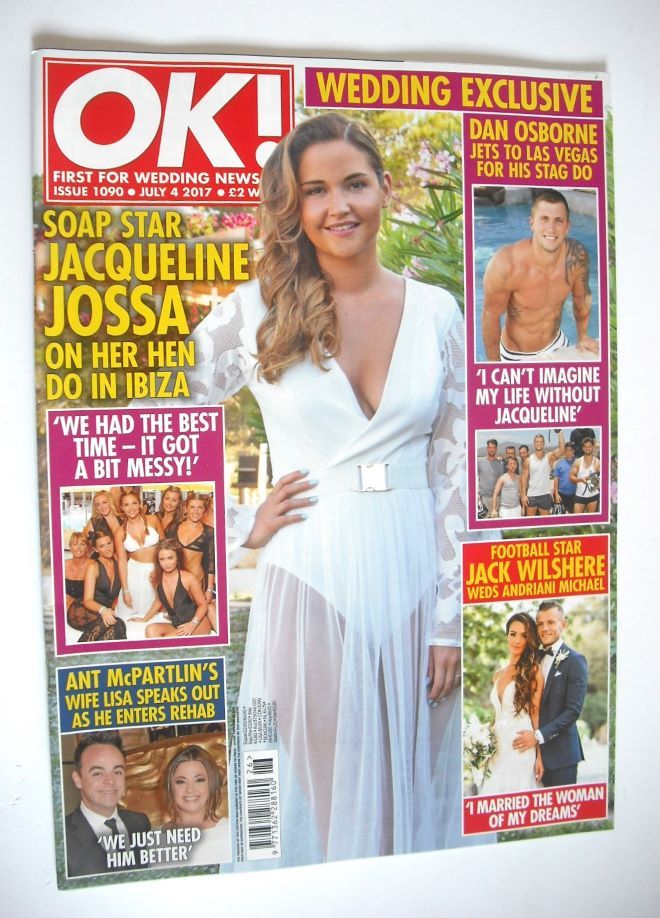OK! magazine - Jacqueline Jossa cover (4 July 2017 - Issue 1090)