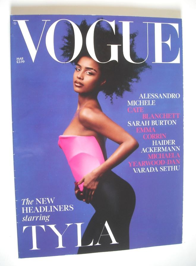 British Vogue magazine - March 2025 - Tyla cover
