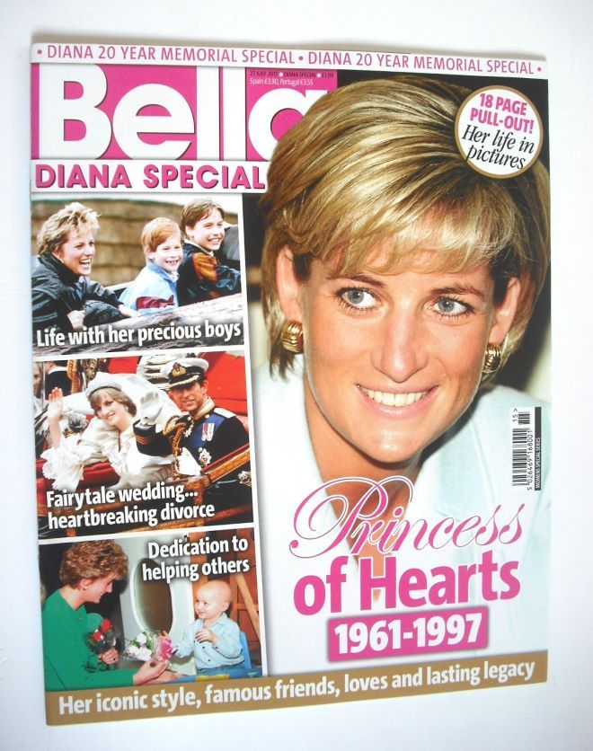 Bella magazine - Princess Diana cover (27 July 2017)