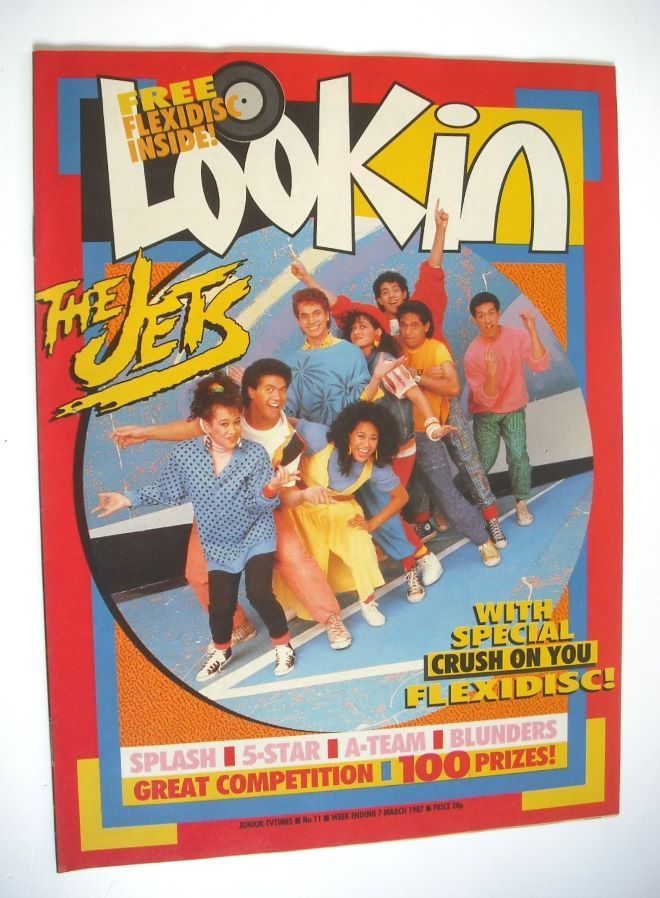 Look In magazine - The Jets cover (7 March 1987)