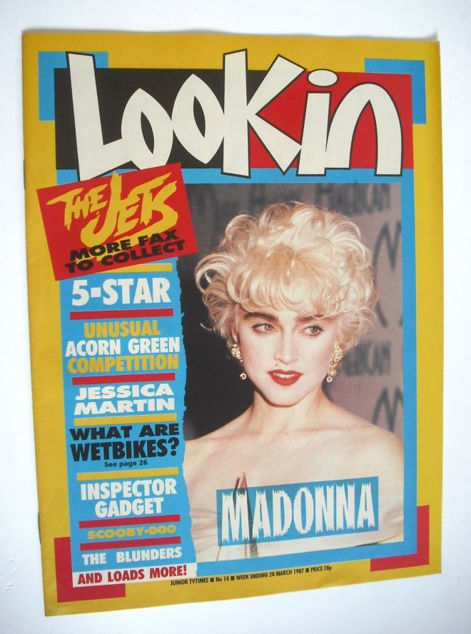 Look In magazine - Madonna cover (28 March 1987)