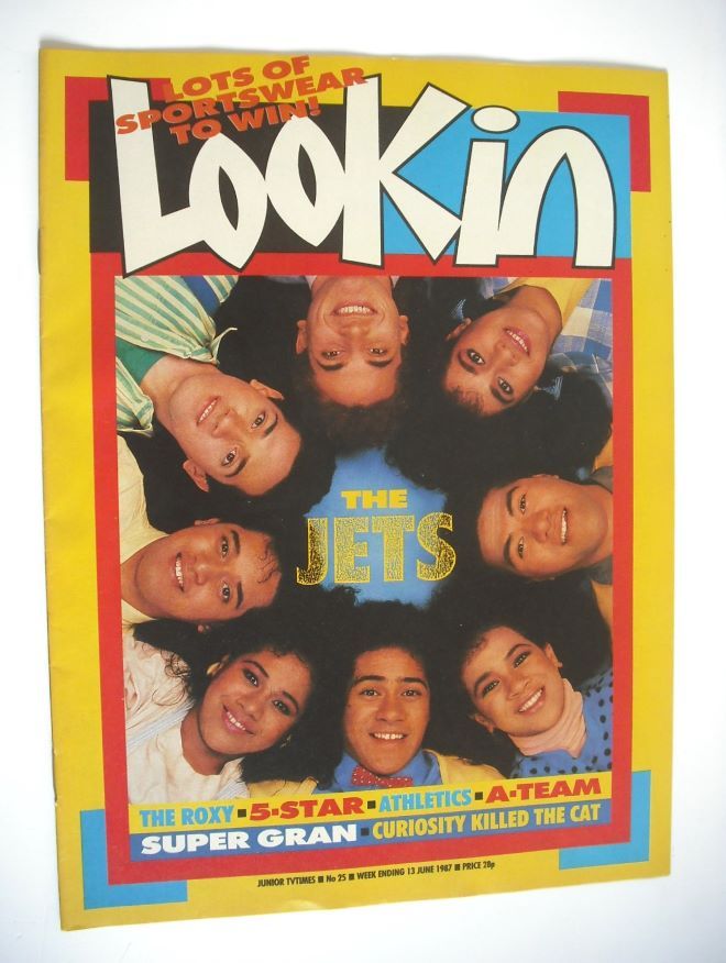 Look In magazine - The Jets cover (13 June 1987)
