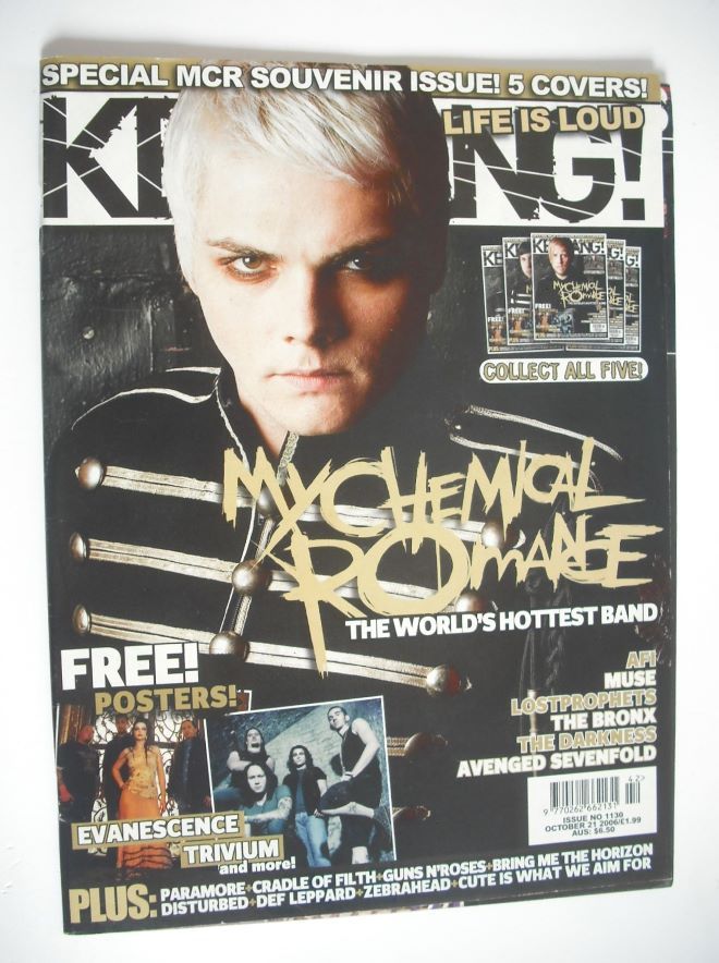 Kerrang magazine - Gerard Way cover (21 October 2006 - Issue 1130)