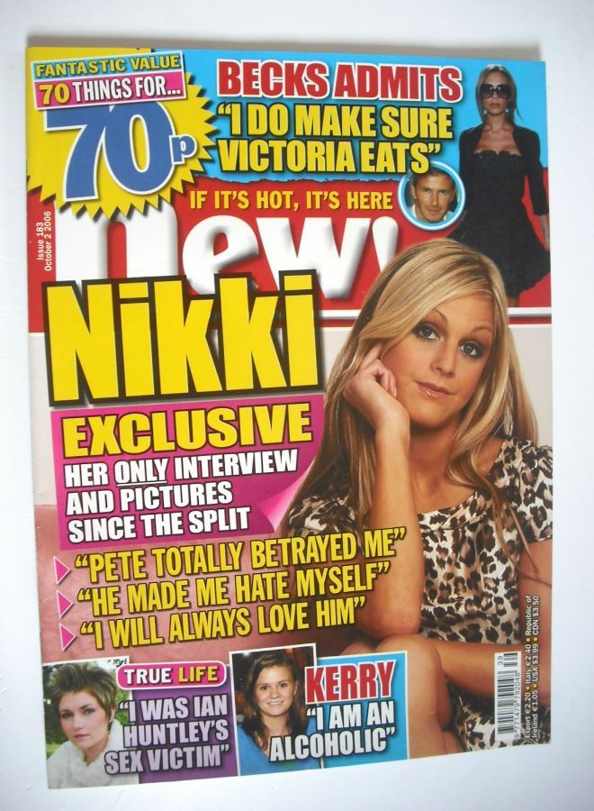New magazine - 2 October 2006 - Nikki Grahame cover