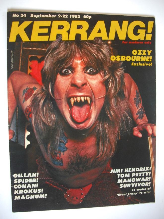 Kerrang magazine - Ozzy Osbourne cover (9-22 September 1982 - Issue 24)