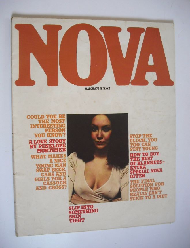 NOVA magazine - March 1975 - Marie Helvin cover