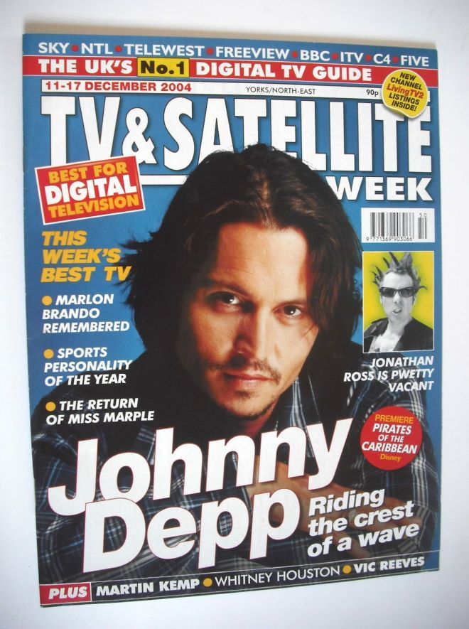 TV & Satellite Week magazine - Johnny Depp cover (11-17 December 2004)
