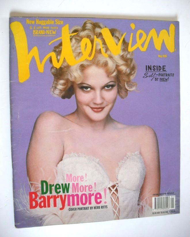 Interview magazine - May 1995 - Drew Barrymore cover