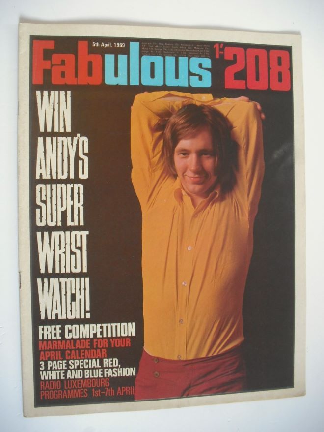 Fabulous 208 magazine (5 April 1969 - Andy Fairweather-Low cover)