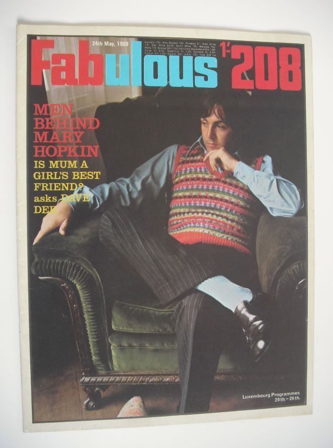 Fabulous 208 magazine (24 May 1969 - Paul McCartney cover)
