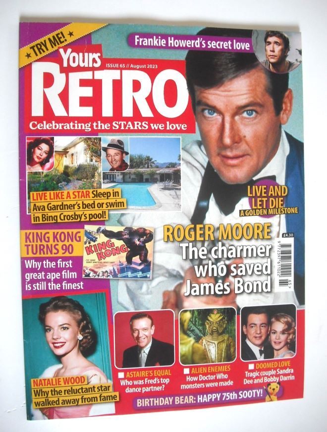 Yours Retro magazine - Roger Moore cover (Issue 65)