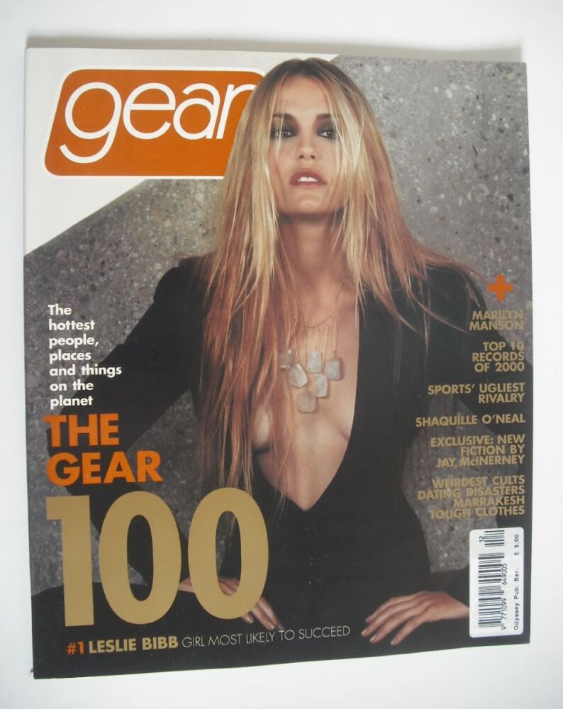 Gear magazine - December 2000/January 2001 - Leslie Bibb cover