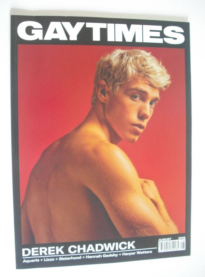 Gay Times magazine - Derek Chadwick cover (August 2018)