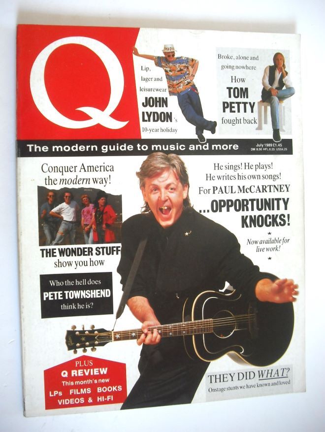 Q magazine - Paul McCartney cover (July 1989)