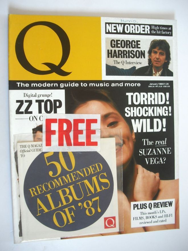 Q magazine - Suzanne Vega cover (January 1988)