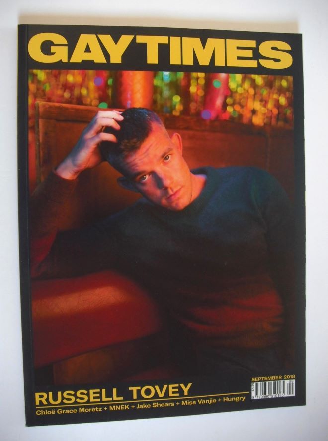 Gay Times magazine - Russell Tovey cover (September 2018)