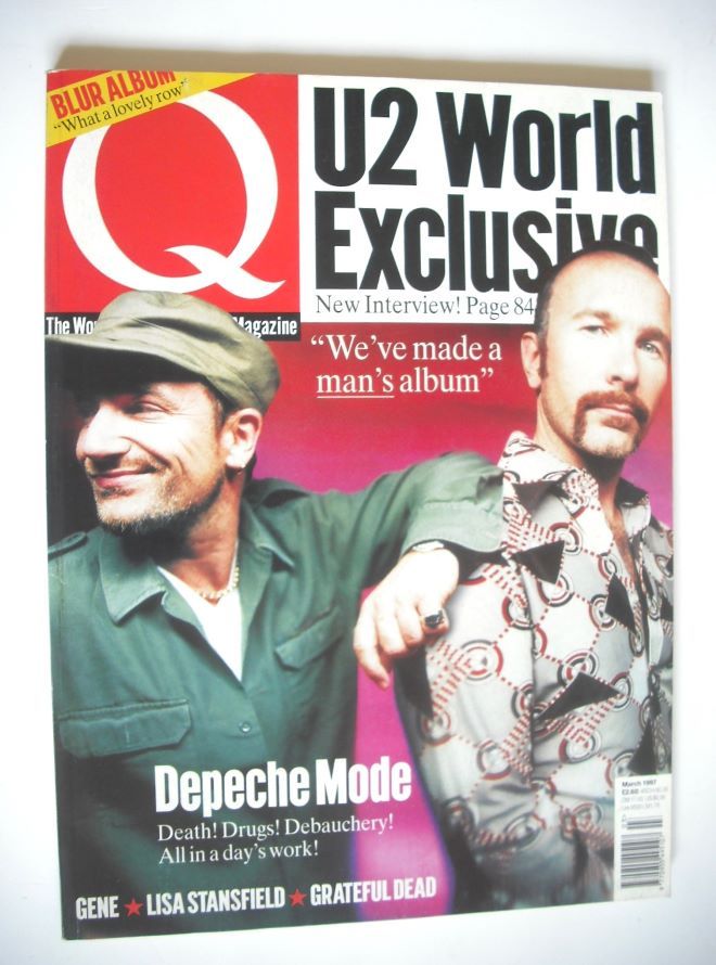 Q magazine - Bono and The Edge cover (March 1997)
