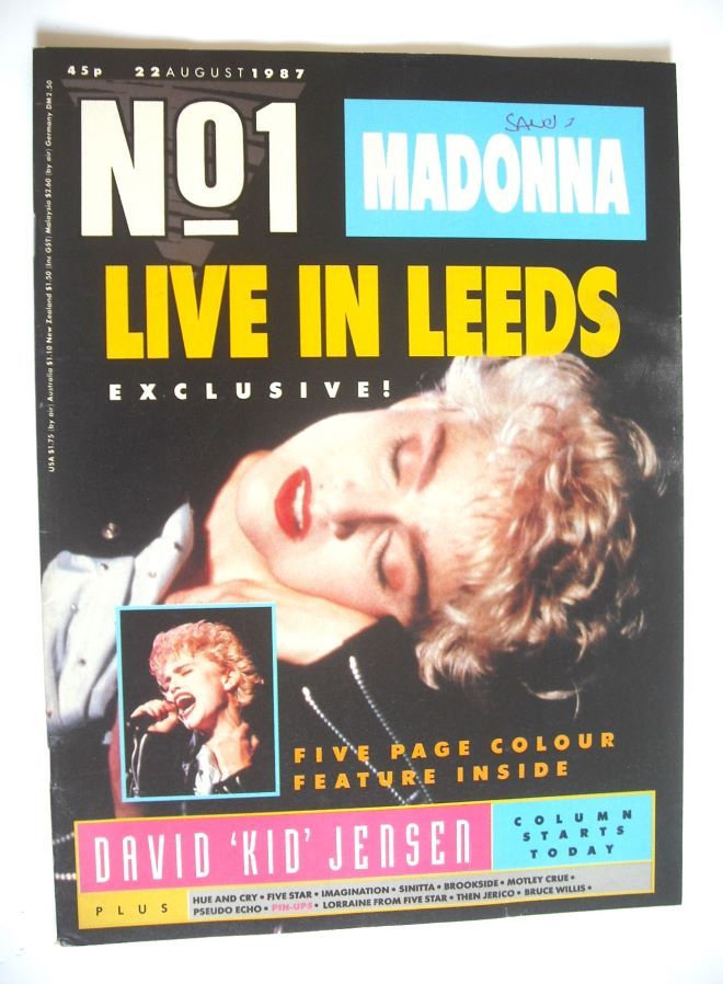 <!--1987-08-22-->No 1 magazine - Madonna cover (22 August 1987)